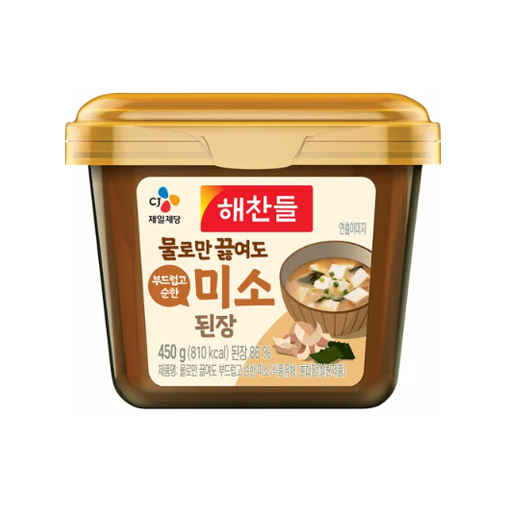 해찬들 물로만 끓여도 부드럽고 순한 미소된장 : 명장푸드