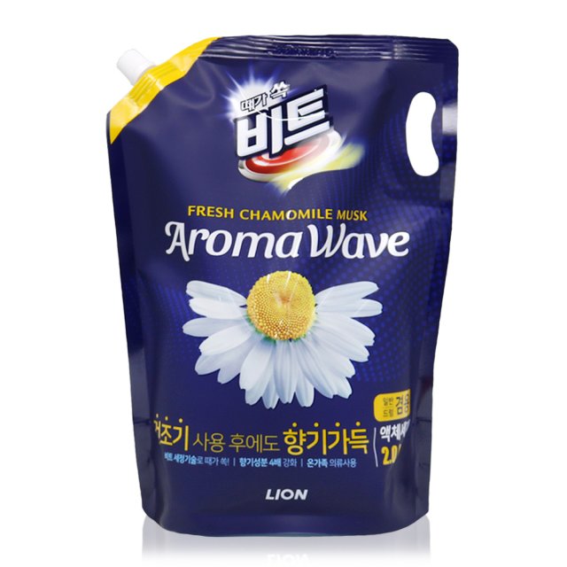 라이온 비트 아로마웨이브 카모마일 세탁세제 리필 2L : 유엔에이치
