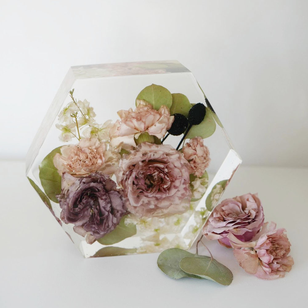 웨딩부케용 육각형 실리콘몰드 플라워 레진아트 DIY : 케이라드