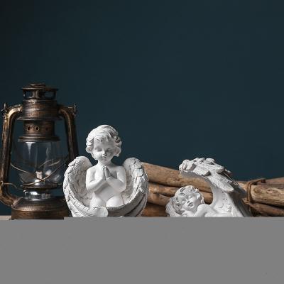 23 빈티지 인테리어 소품 빈티지 구제 천사 공예품 북유럽 석고 장식 거실 조각 : 모아리치