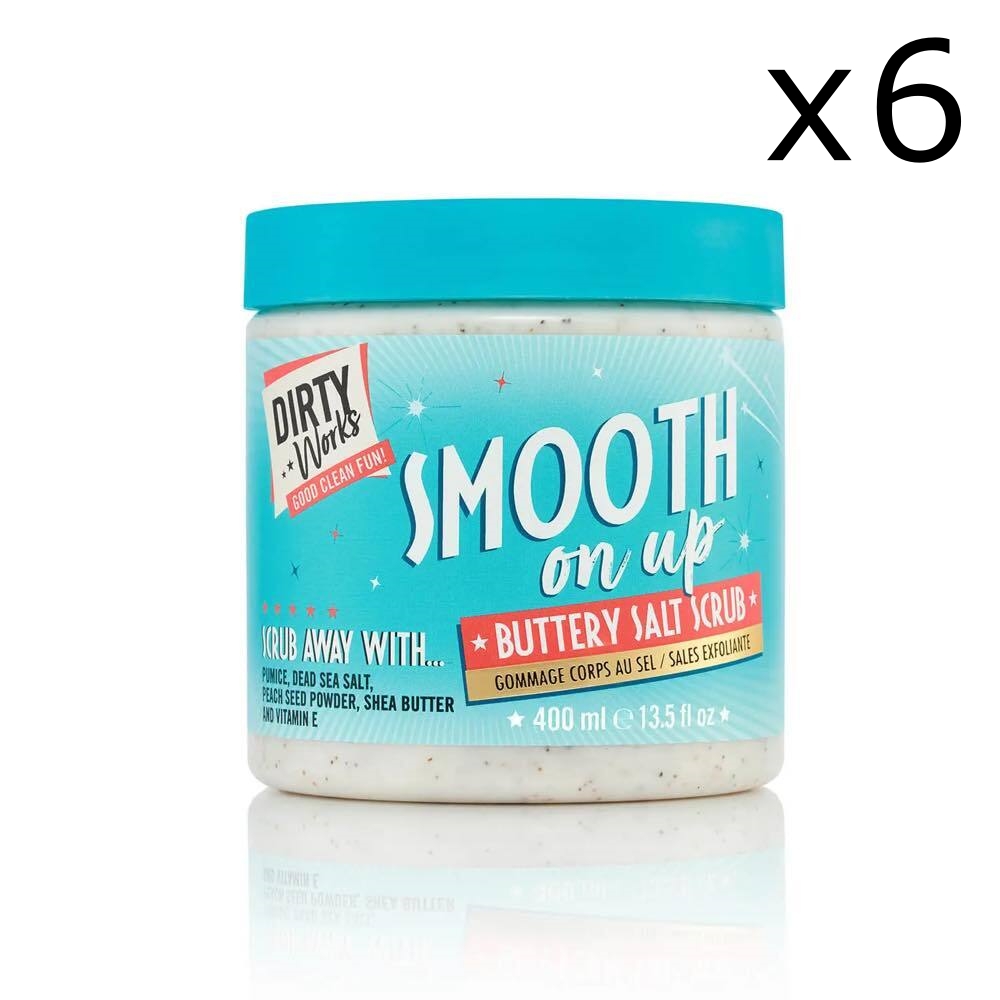 더티웍스 스무스 온 업 버더리 소금 스크럽 400ml x 6개 대용량 : 헨리숍