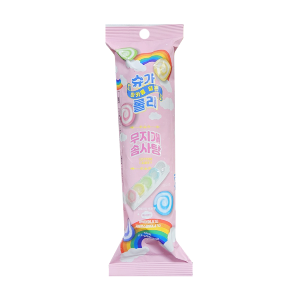 마카롱 닮은 슈가롤리 무지개 솜사탕 12g : top탑몰