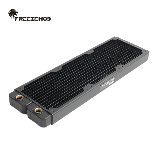 FREEZEMOD 컴퓨터 물 냉각 구리 라디에이터 14 플랫 튜브 단일 레이어 핀 12cm 팬 CPU 방열판 TSRP-TW360 : 날로컴퍼니