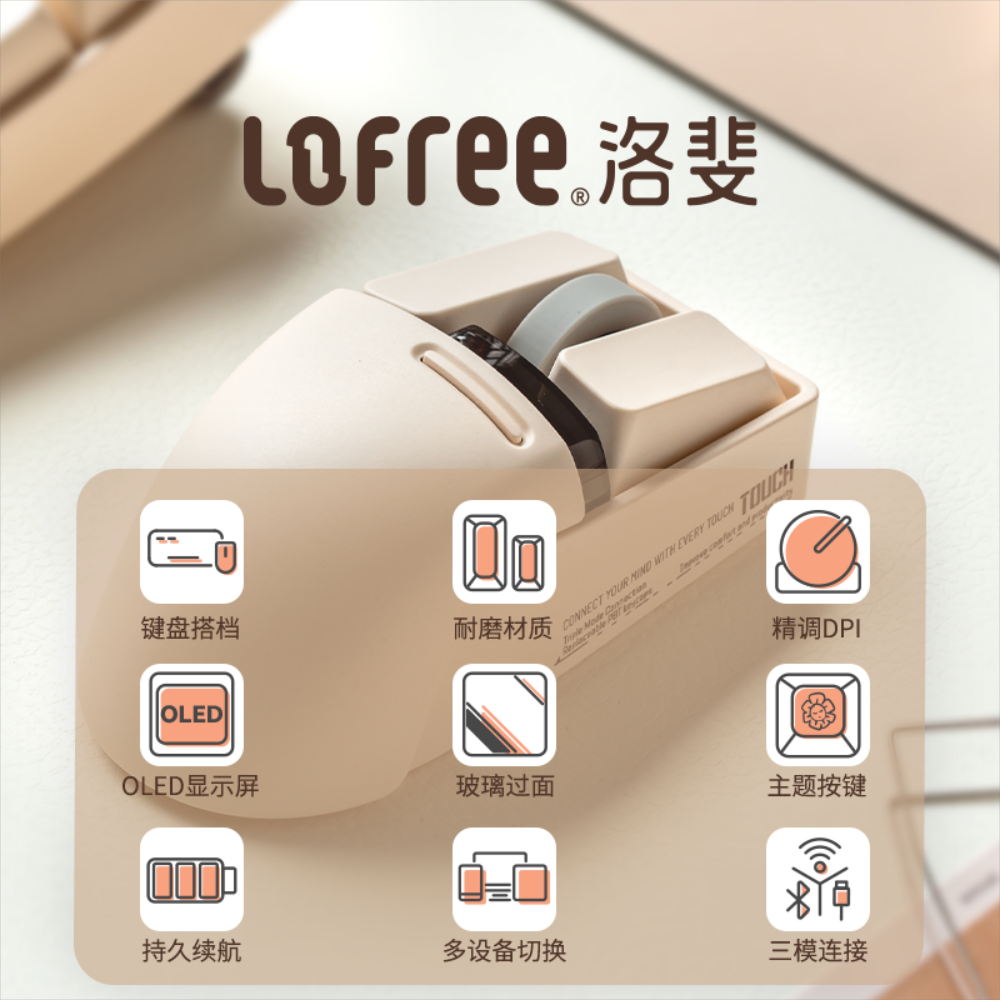 블루투스마우스 LOFREE LUOFEI XIAOQIAO 무선 3 모드 충전 귀여운 소녀 : 어린왕자-s