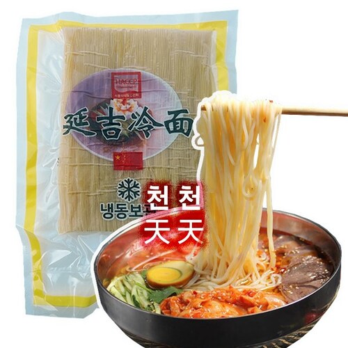 연변냉면 500G 한국제조 연길 옥국시 연길 냉면국수 : 천천중국식품