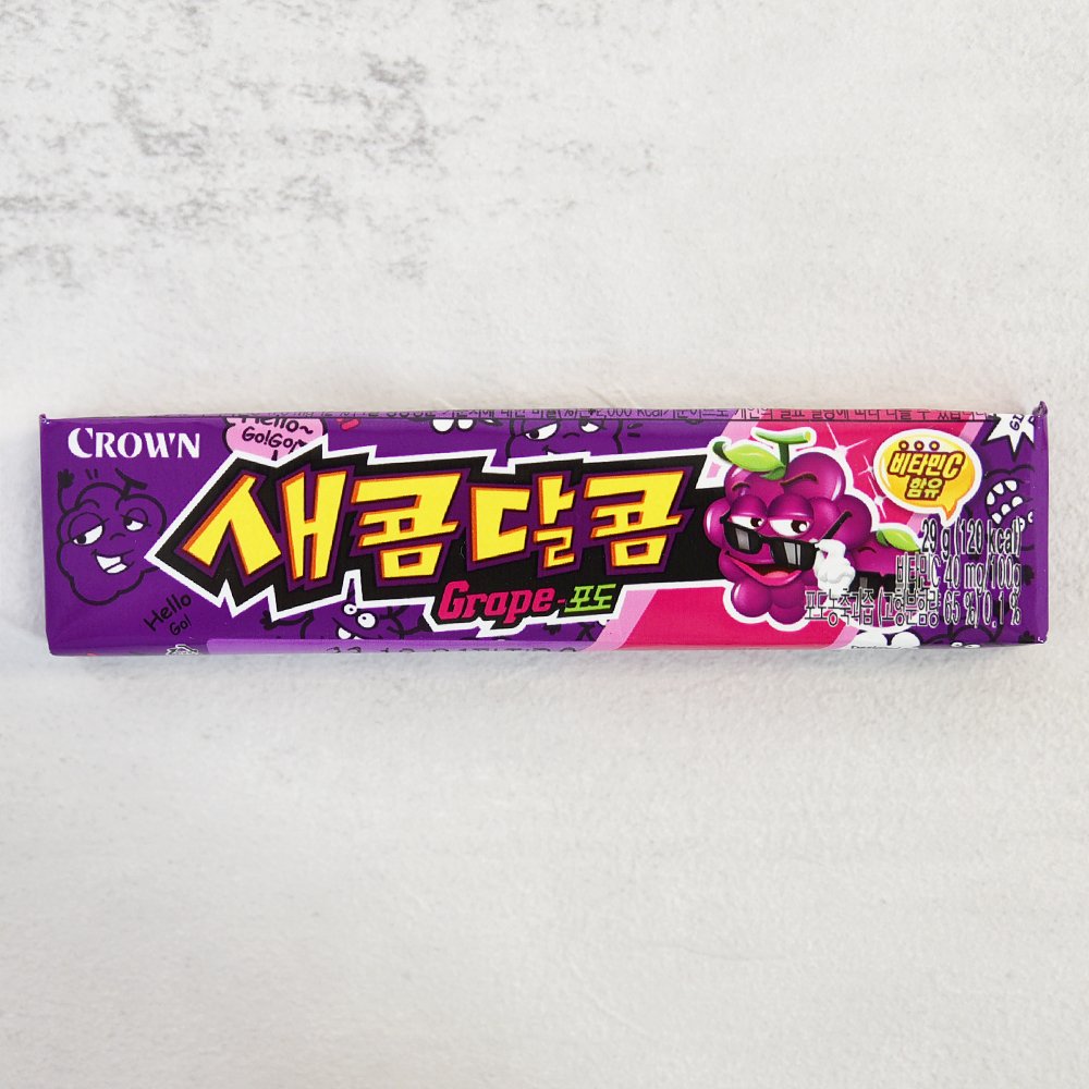 [크라운] 새콤달콤포도맛 29g : 미스터 아빠