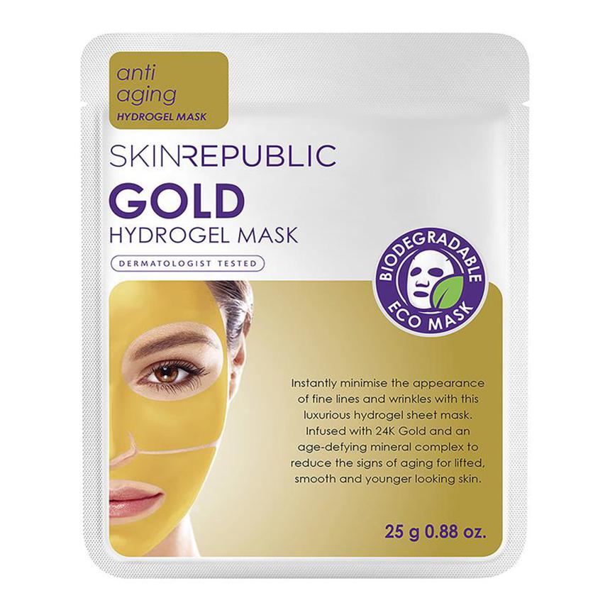 Skin Republic 스킨 리퍼블릭 골드 하이드로겔 마스크 K6 2개 : 유로점프업