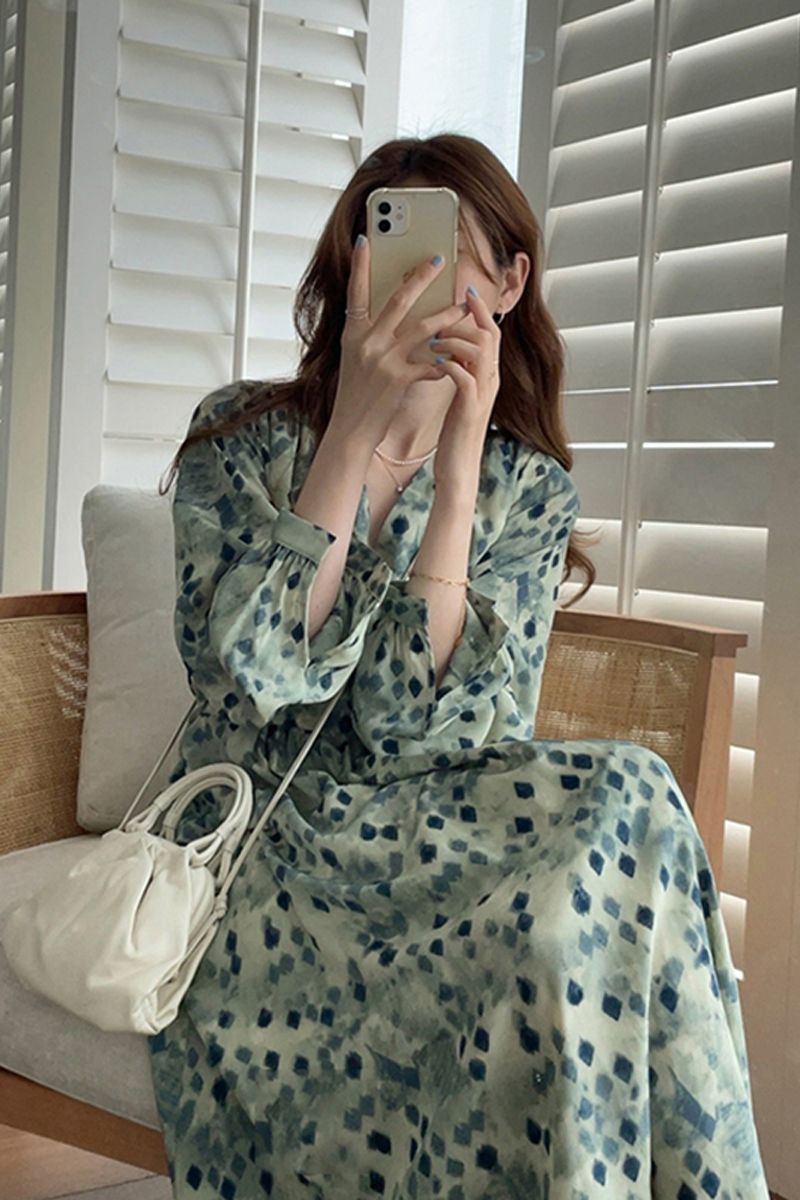 여름 쉬폰 드레스 : 호수쇼핑