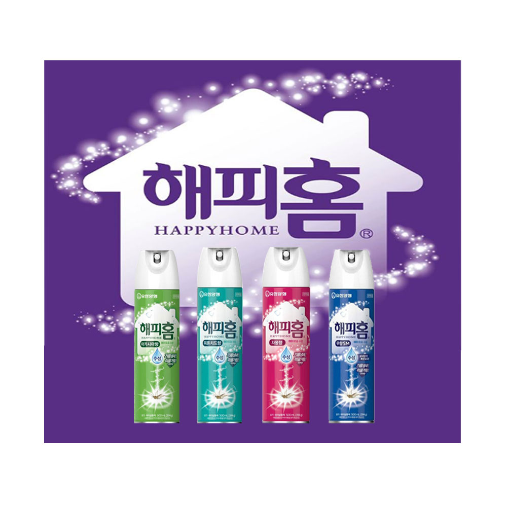 해피홈 수성에어로솔 무향 500ml : 예림통상