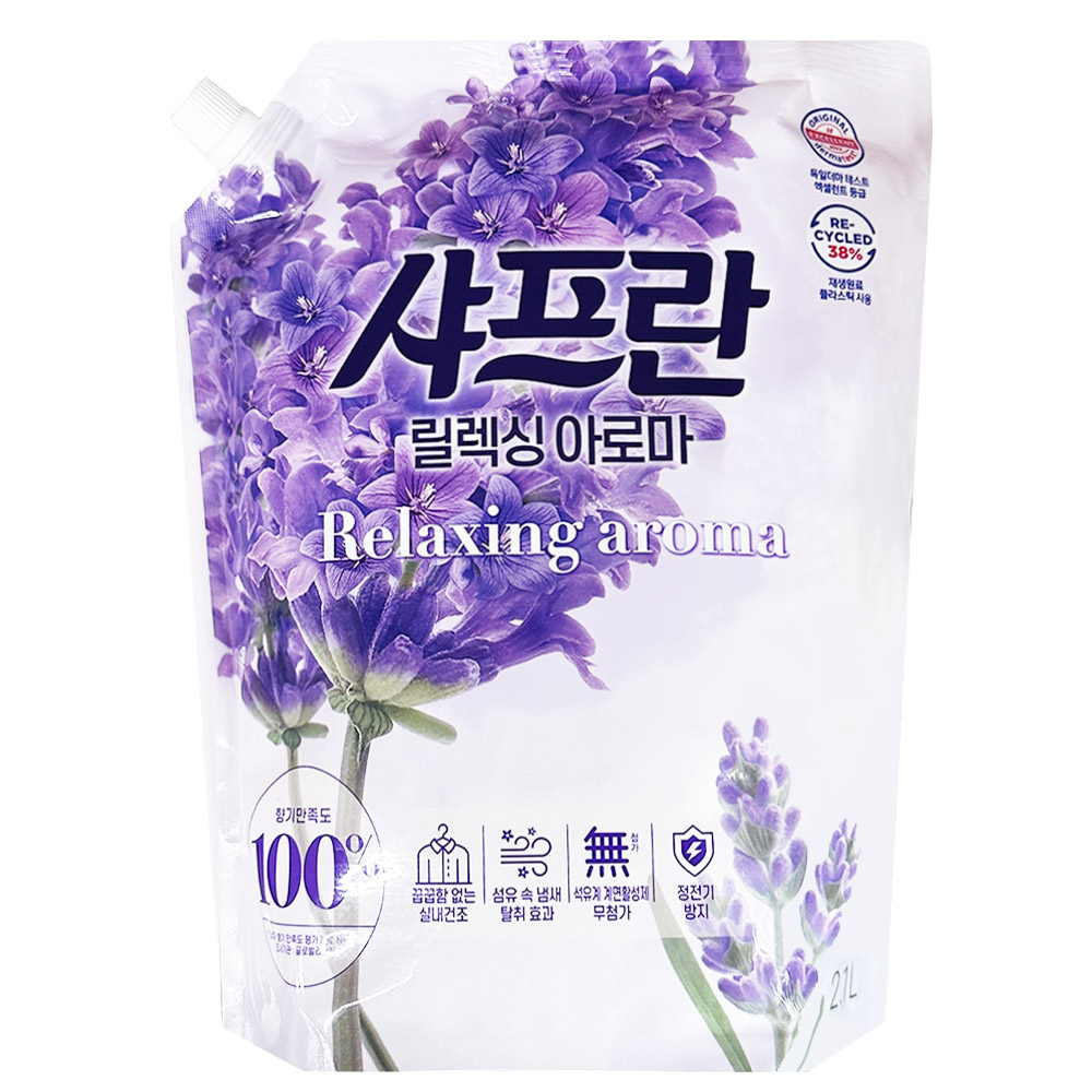 샤프란 릴렉싱아로마 리필 2.1L, 섬유유연제 : 바리바리a