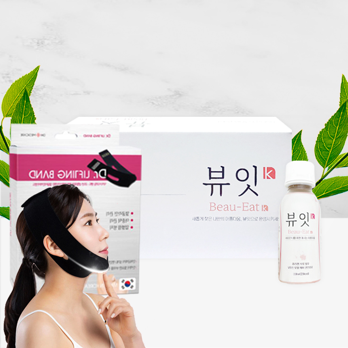 DH 닥터 리프팅밴드 1개+뷰잇 K 110ml 10개/ 붓기차 브이라인 이중턱 : 굿헬스메디