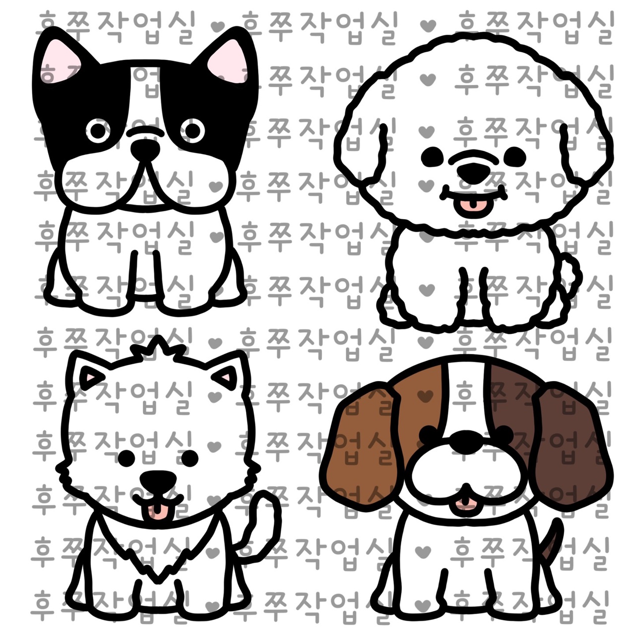 [토퍼아이콘] 우린 귀여운 JM0006 : 후쭈작업실