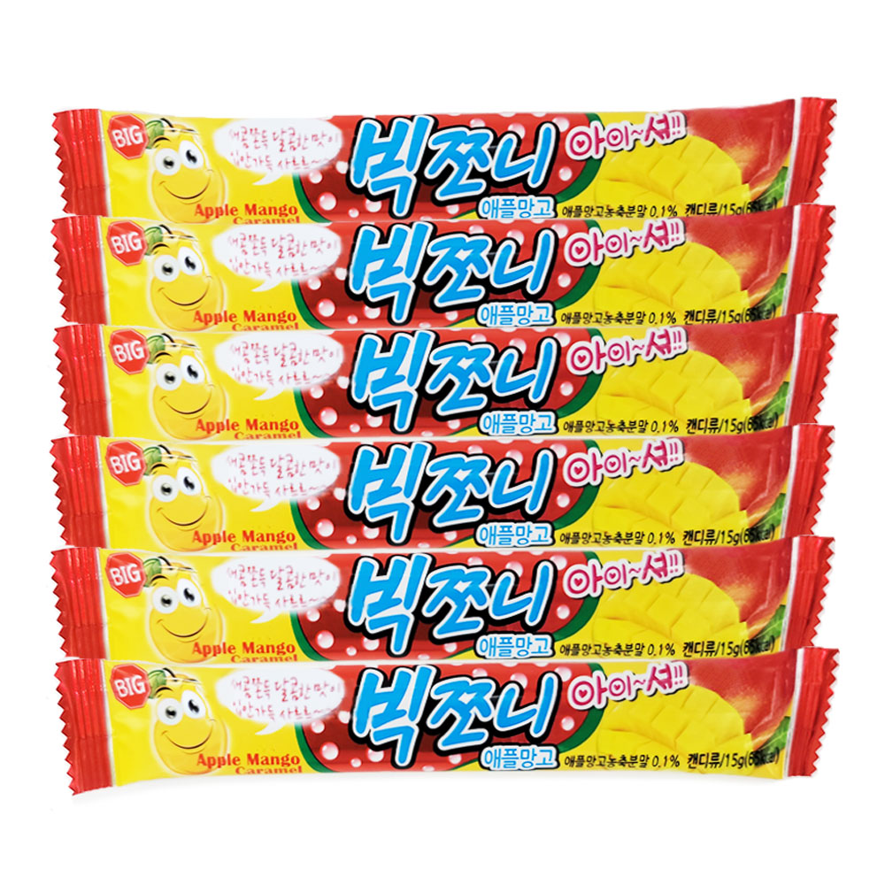 [빅쪼니] 복숭아 15g 새콤달콤 아이셔 츄잉 캔디 추억의 문방구 간식 : 까까프렌즈잇츠