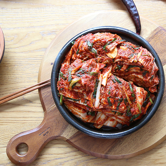 100% 국산 전라도 보쌈김치 매콤달콤아삭 보쌈용 수육 김치주문 2kg : 진담김치