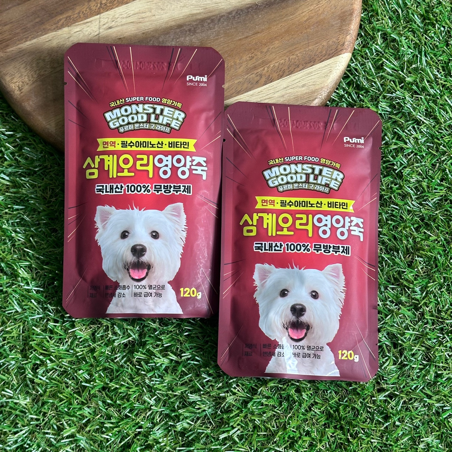 [10+1] 푸르미 몬스터 굿라이프 삼계 영양죽 보양 간식 오리, 120g, 1개 : 더나은펫