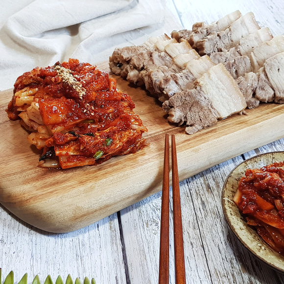 100% 국산 전라도 보쌈김치 매콤달콤아삭 보쌈용 수육 김치주문 2kg : 진담김치