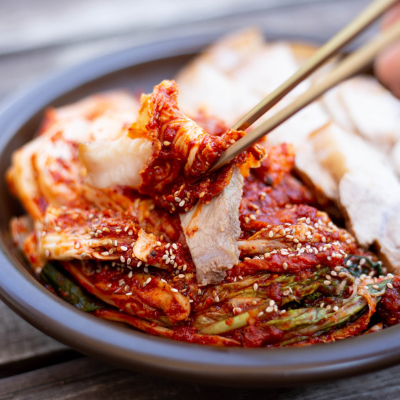 100% 국산 전라도 보쌈김치 매콤달콤아삭 보쌈용 수육 김치주문 2kg : 진담김치