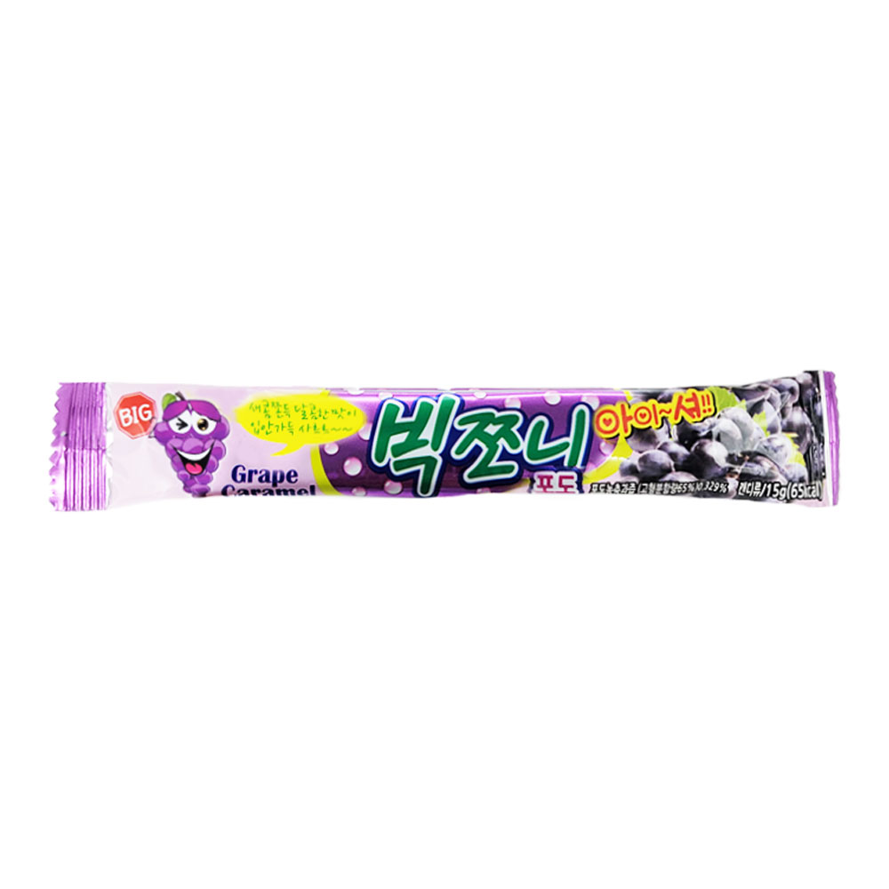 빅쪼니 포도 15g 새콤달콤 아이셔 츄잉 캔디 추억의 문방구 간식 : 까까프렌즈잇츠