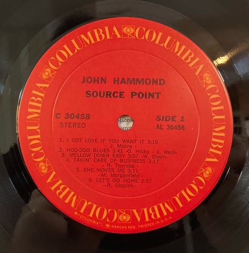 John Hammond - Source Point (LP) 존 하몬드 : 브리티쉬 레코드