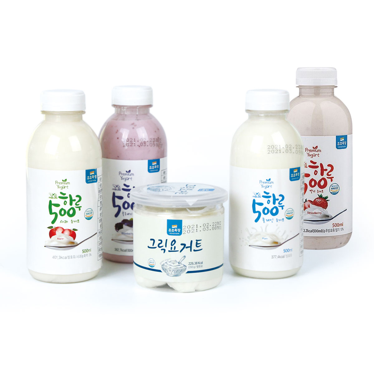 호호목장 플레인 요거트 500ml : 완주로컬푸드