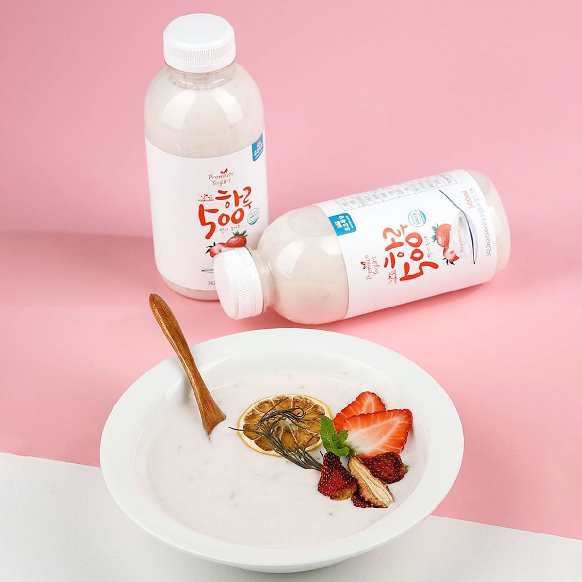 호호목장 하루500 블루베리 요거트 500ml : 완주로컬푸드
