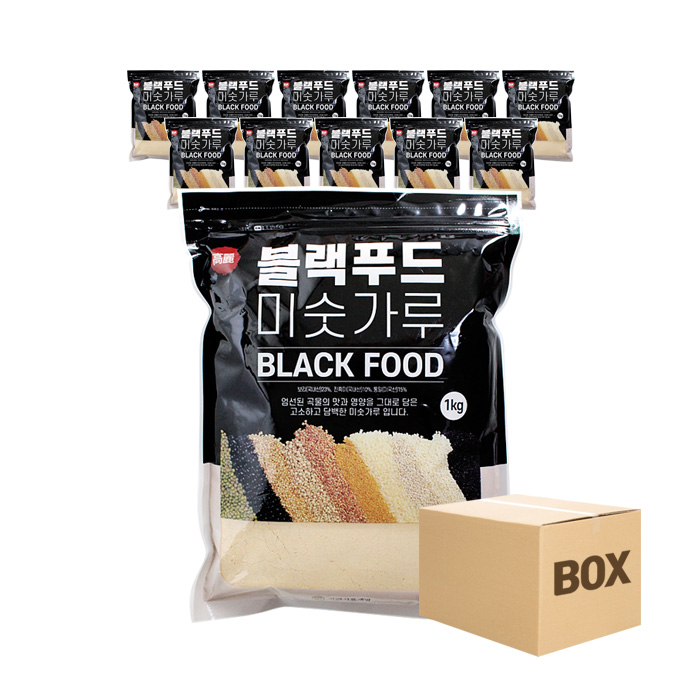 고려 블랙푸드 미숫가루 1kg x 12개 (박스) : 티타임고려