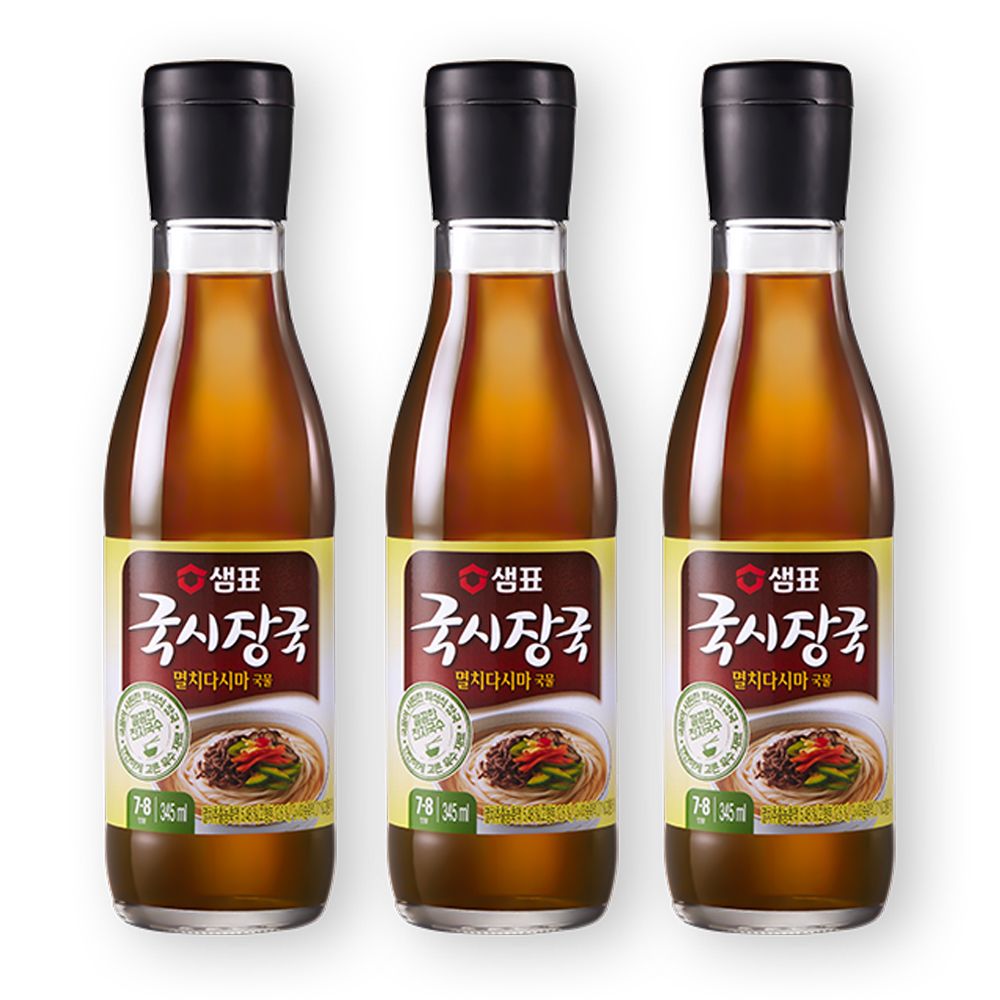 345ML x 3개 멸치육수 멸치국물 잔치국수육수 국수용육수 양념 국물양념 국수양념 국수장국 간편양념 잔치국수 국시장국 국시장국 : 디라이스
