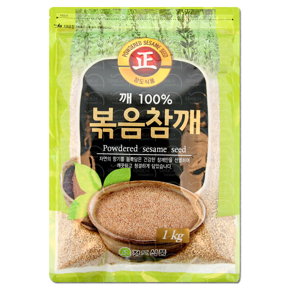 정도식품 볶음참깨 1kg : 더마트