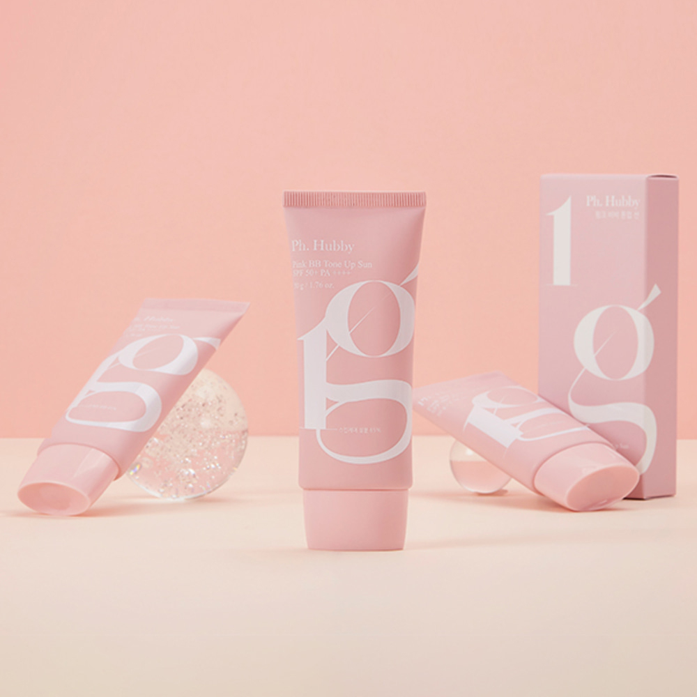 피에이치하비 핑크 비비 톤업 선크림 1g X 50개입 스틱형 SPF50+PA++++ : 에스지케어