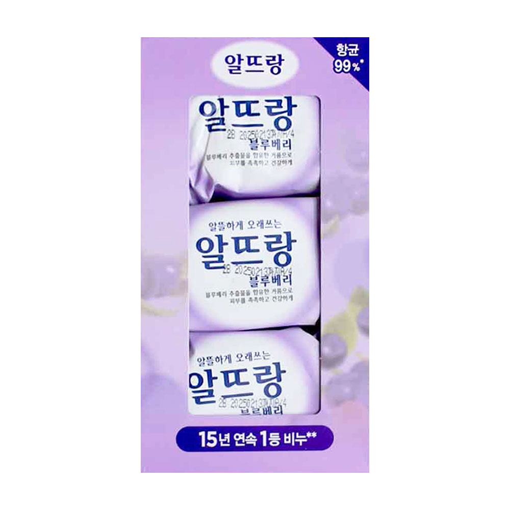 LG 알뜨랑 오리지널 비누 140g x 3개입 노랑 세수 비누 : 새빛유통