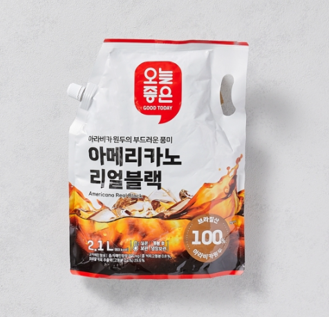 온리프라이스 아메리카노 리얼블랙 only 2100ml 대용량커피 : 코코딜리 분당용인