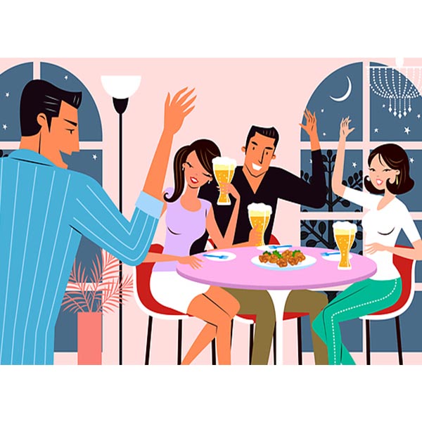 모임 술자리 건배 맥주 파티 주점바 호프 식당 노래방 파티룸 와인 소주 막걸리 파르텔 벽지 시트지 롤스크린 : 으뜸데코