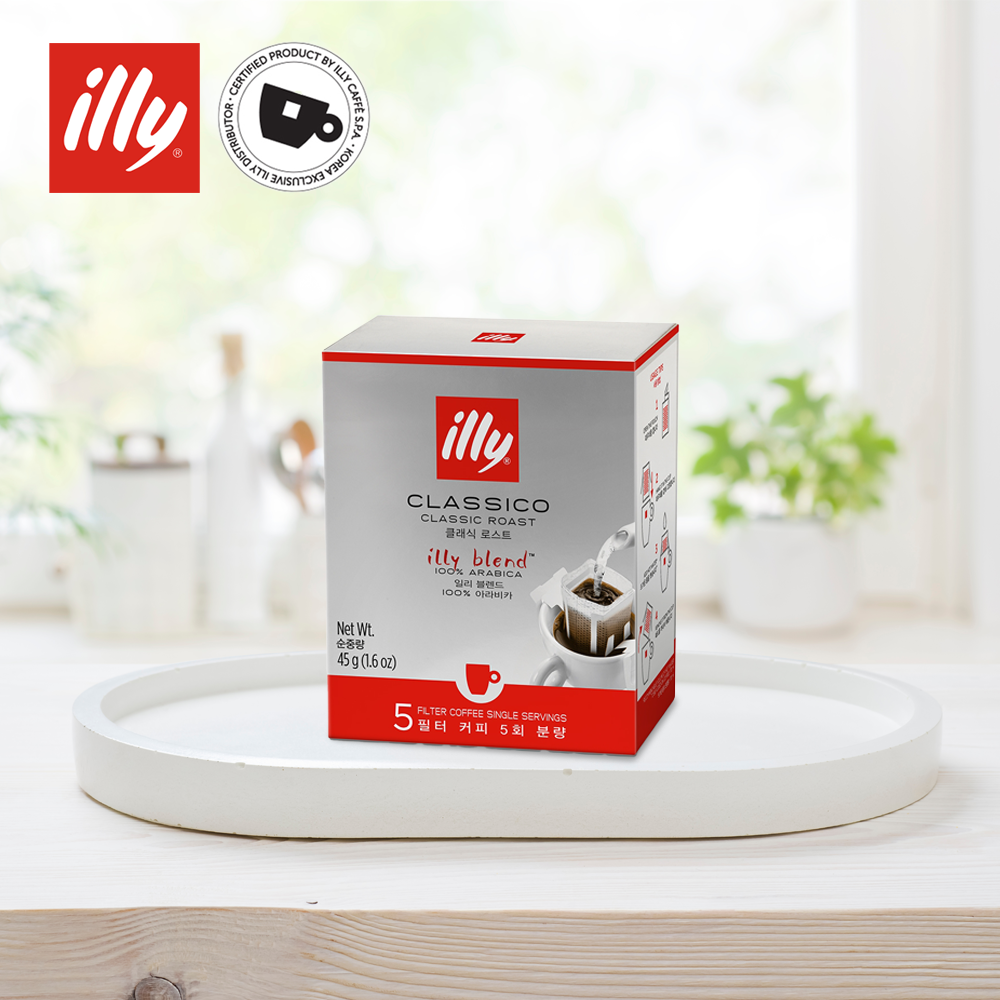 일리 드립백 미디움 1팩 캠핑용 홈카페 드립커피 5개입 : illy store