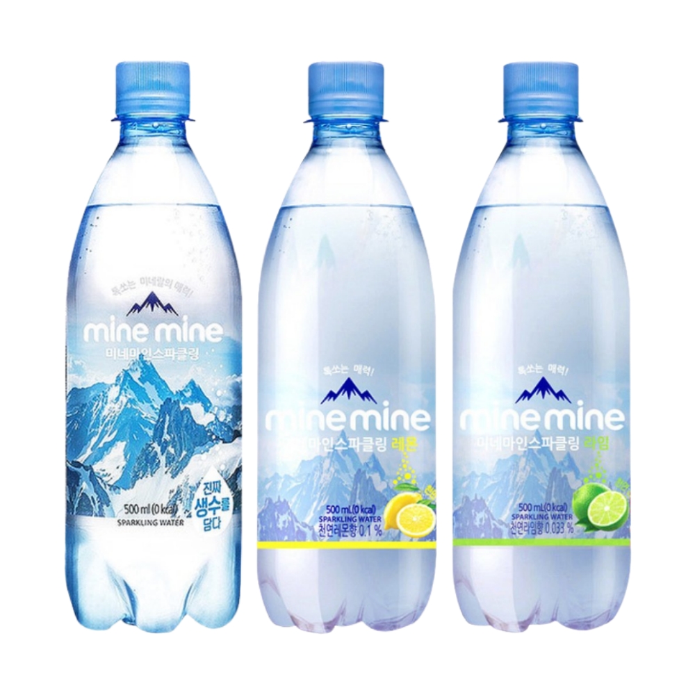 동원 미네마인 스파클링 워터 500ml (20개) 톡쏘는 미네랄 탄산수 제로 대량 구매 : 아슈테