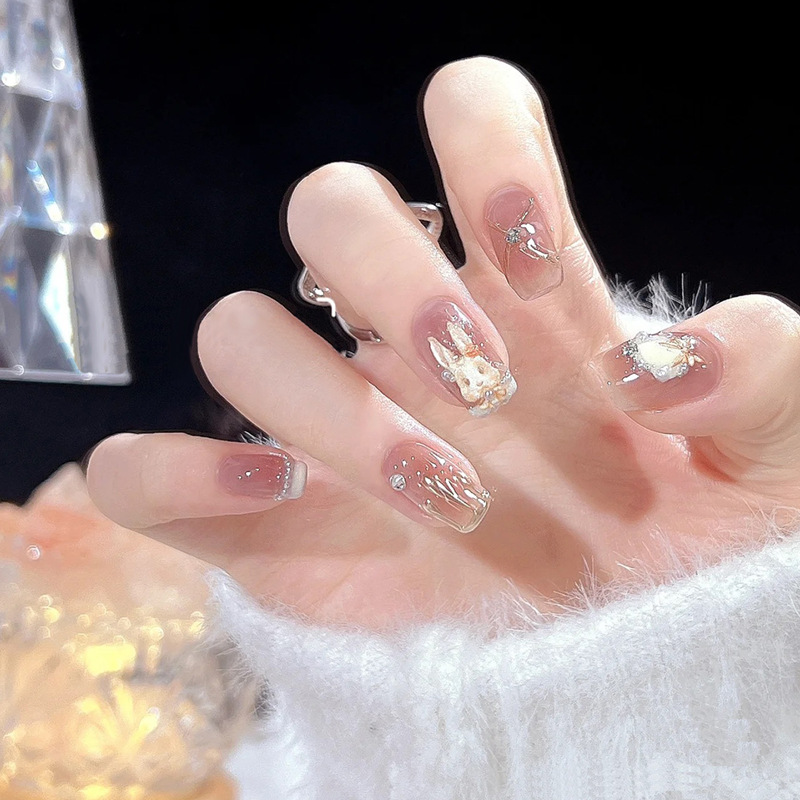 걸스코코 럭셔리 스톤 네일팁 셀프네일 인조손톱 화려한네일 NAIL-N494 : 걸스코코
