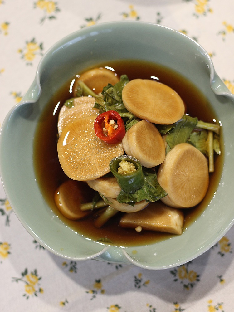 알타리무장아찌 총각무 500g 수운스튜디오 저염반찬 저염장아찌 : 수운스튜디오