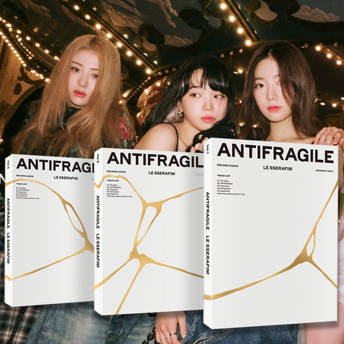 르세라핌 2집 ANTIFRAGILE 앨범 안티프래질 LE SSERAFIM 컴팩트 레드 : 스컬데이 일렉트릭