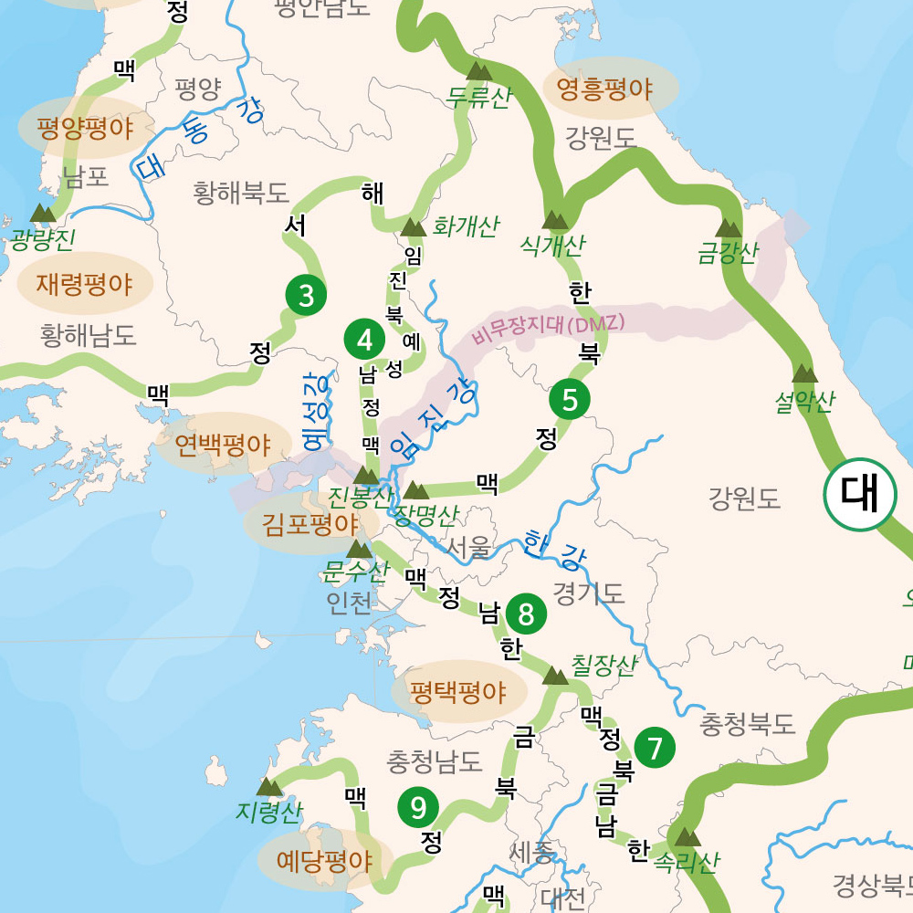 우리나라지도 코팅 - 대한민국 전국 도로 한국 한반도 전도 : 나우맵