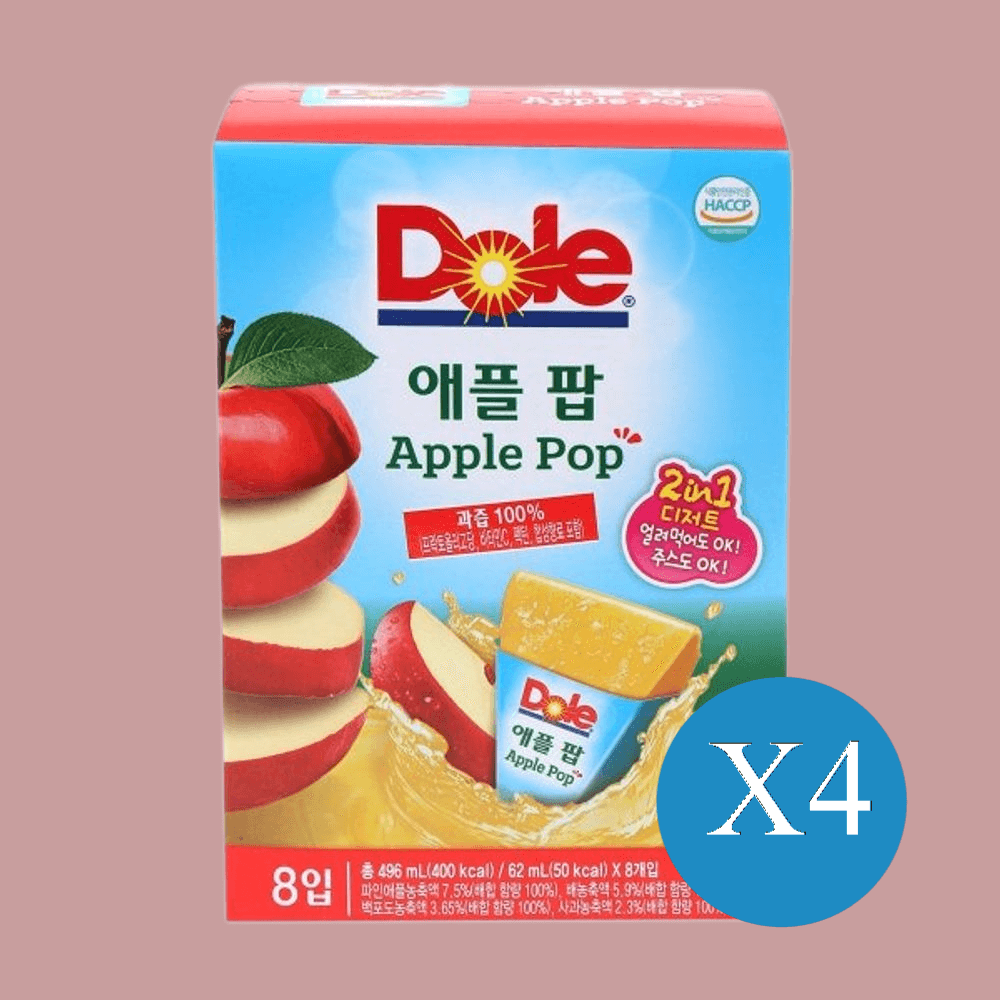 Dole 애플팝 62ml8 X 4 : 와이비케이