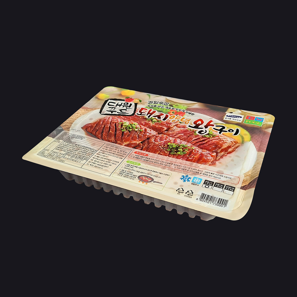 돼지양념 왕구이 1.3kg (돼지 목살 갈비 캠핑) : 막창곱창전문 대원푸드