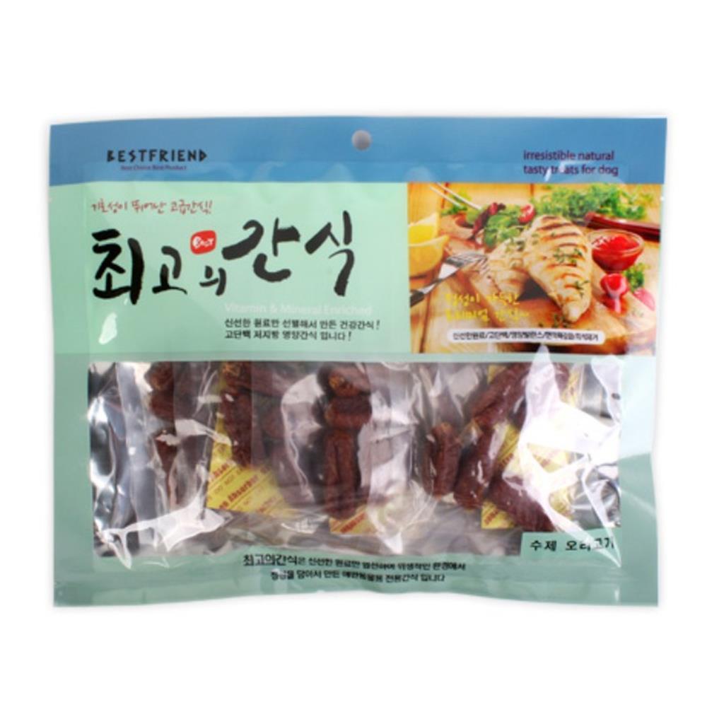 콜라겐외피로만든 오리고기 수제소시지 강아지간식 훈련용 : 아츄몰