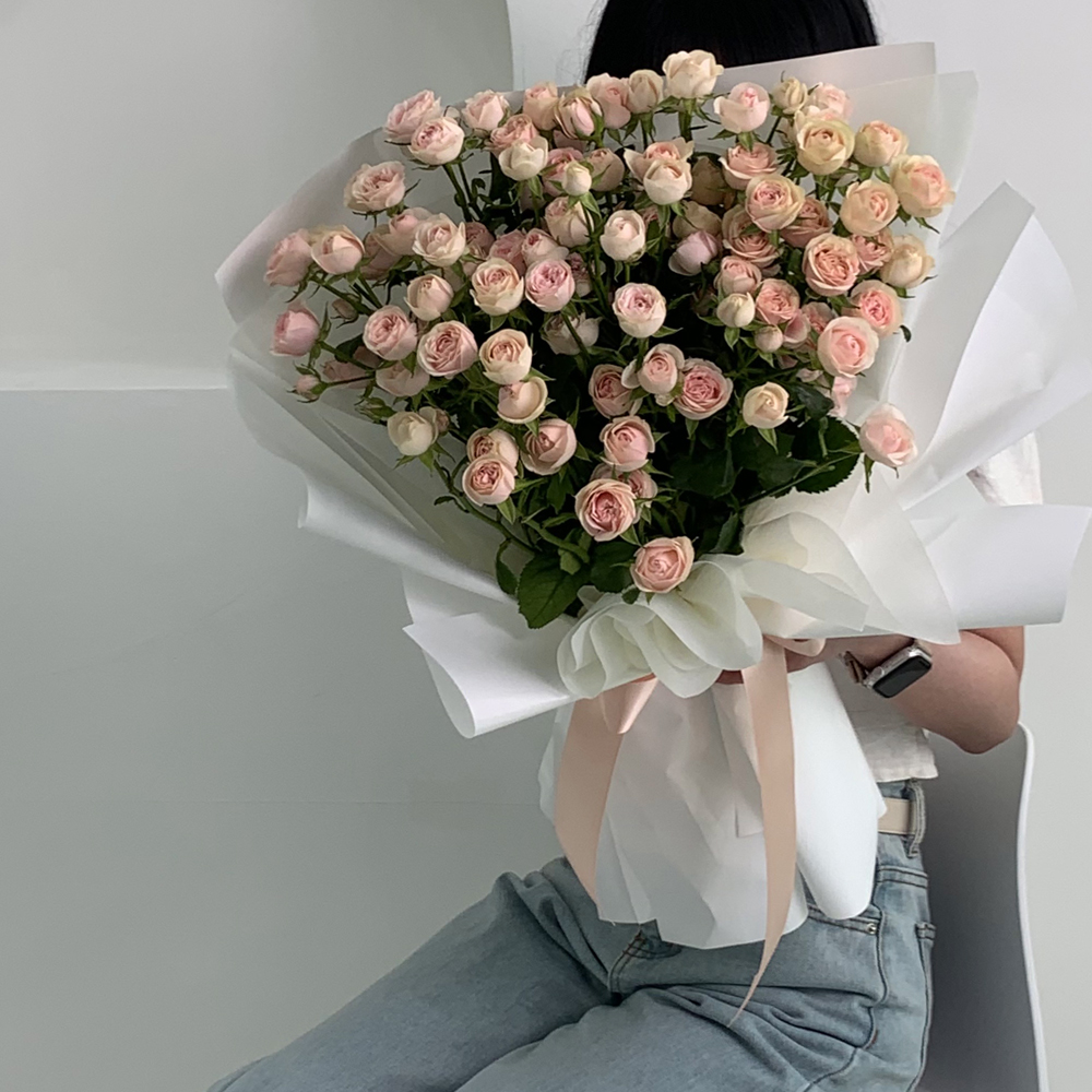 자나장미 꽃다발 50송이 100송이 기념일 프로포즈 : 플라워라 근조화환 축하화환