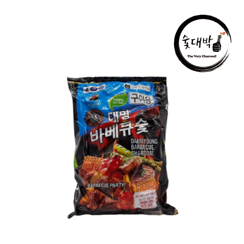 대명 바베큐참숯(700g) 20개 캠핑용숯 : 숯대박