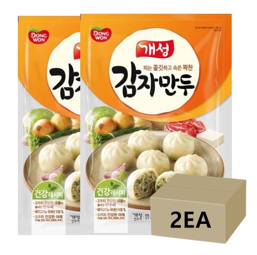 동원 개성 감자만두 감자분말 2.2kg x 2봉지 : 뚱이네만물상