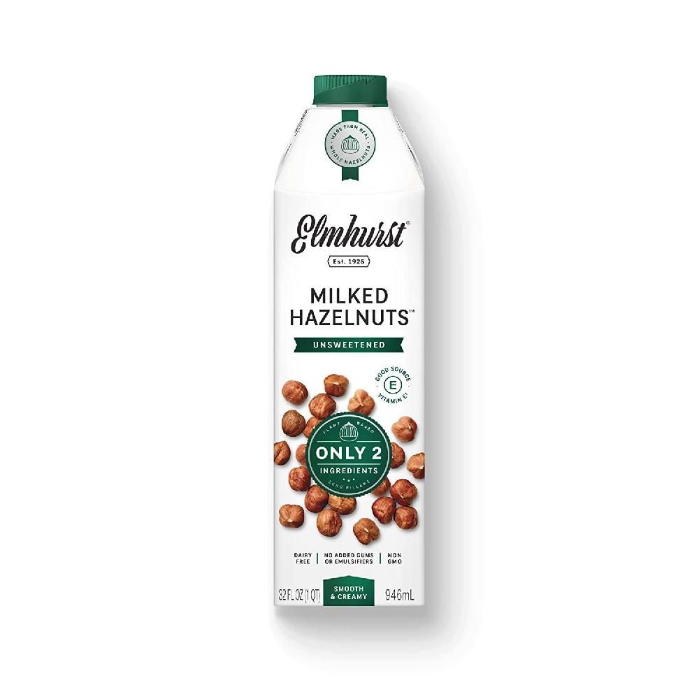 Elmhurst 1925 엘름허스트 헤이즐넛 우유 식물성 비건 대체 우유 946ml x 6팩 : 에테르프리미엄