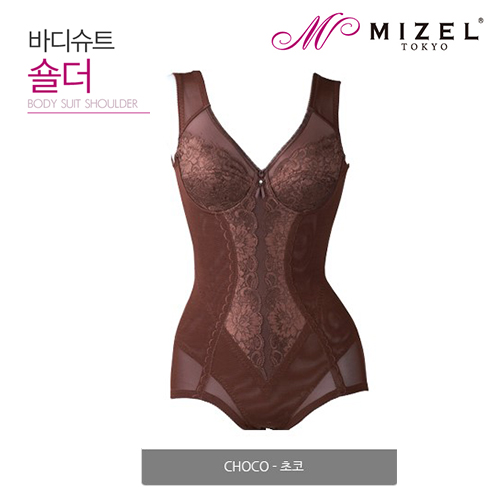 미젤 MIZEL 기능성 체형보정속옷 미젤바디슈트 숄더 뱃살보정 올인원바디쉐이퍼 여성보정속옷 빅사이즈까지 : 미젤 MIZEL