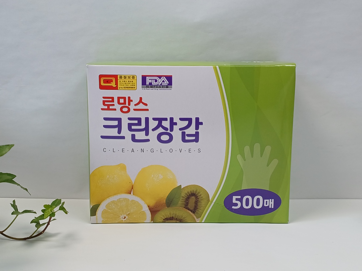 로망스 저가 크린장갑 500매   대용량 비닐장갑 주유소 비닐장갑 : EROS