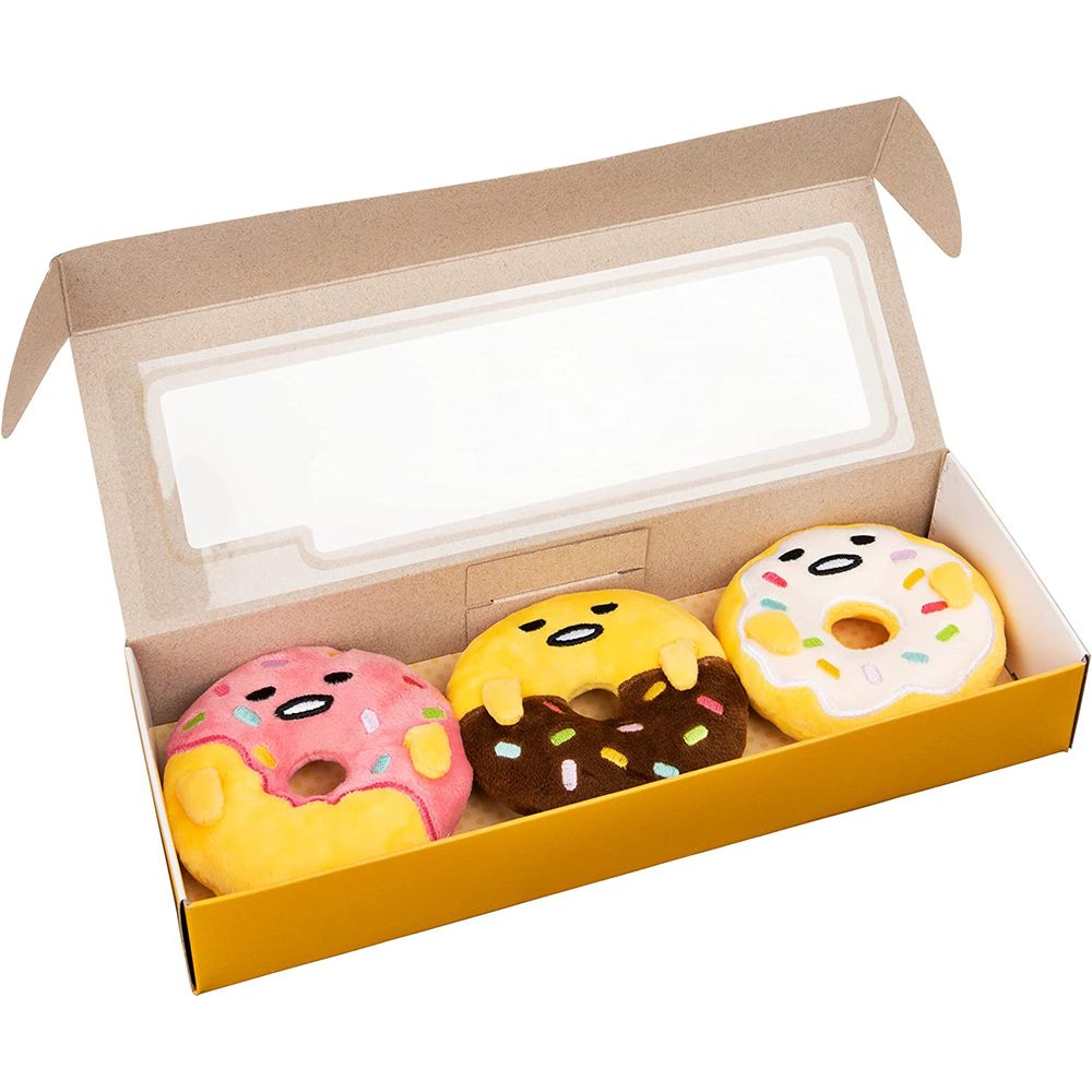 GUND Sanrio 산리오 구데타마 게으른 달걀 도넛 3개 세트 인형 굿즈 3.5인치 : 니캉내캉마켓
