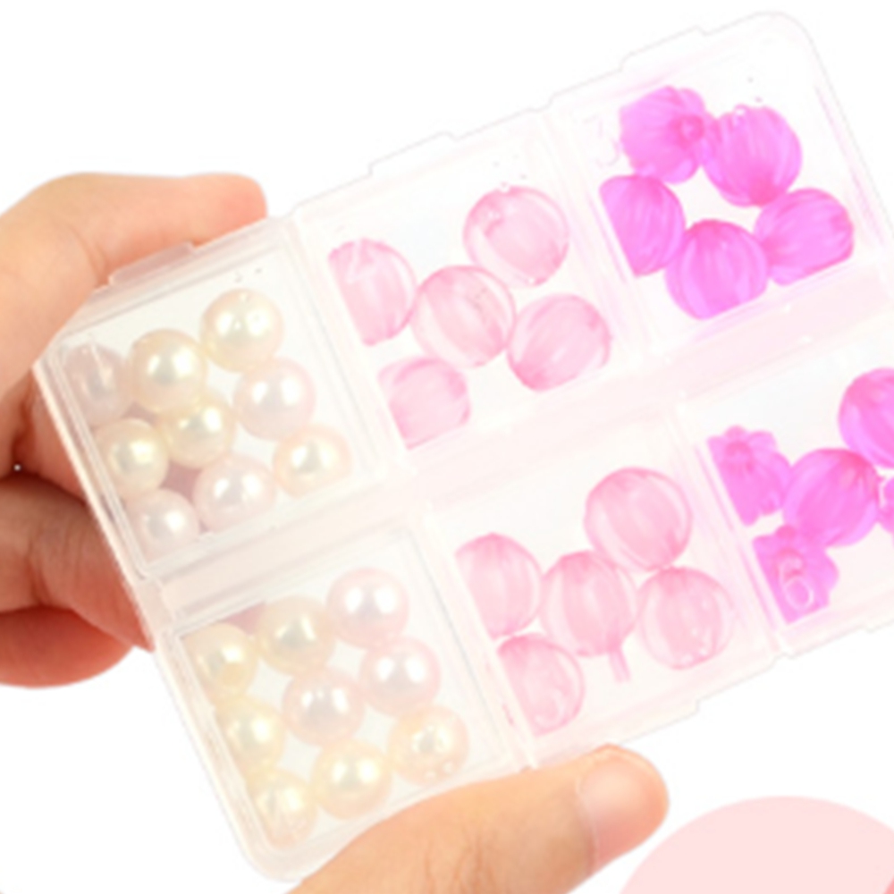 큰 비즈 보관케이스 플라스틱 투명 큐빅 칸막이 나눔 칸 : 준글로우