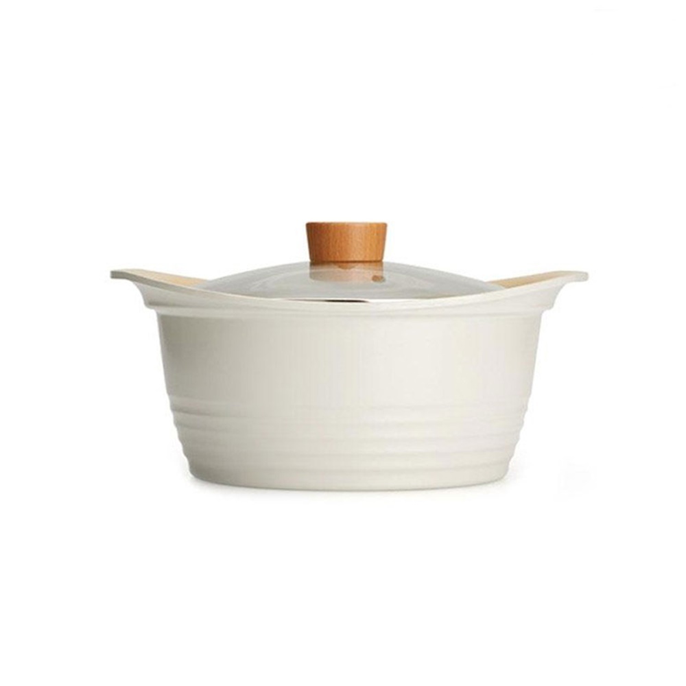 IH 인덕션 베이직 세라믹 냄비 양수 20cm 전골 라면 찌개 : 아랑별arangbyeol